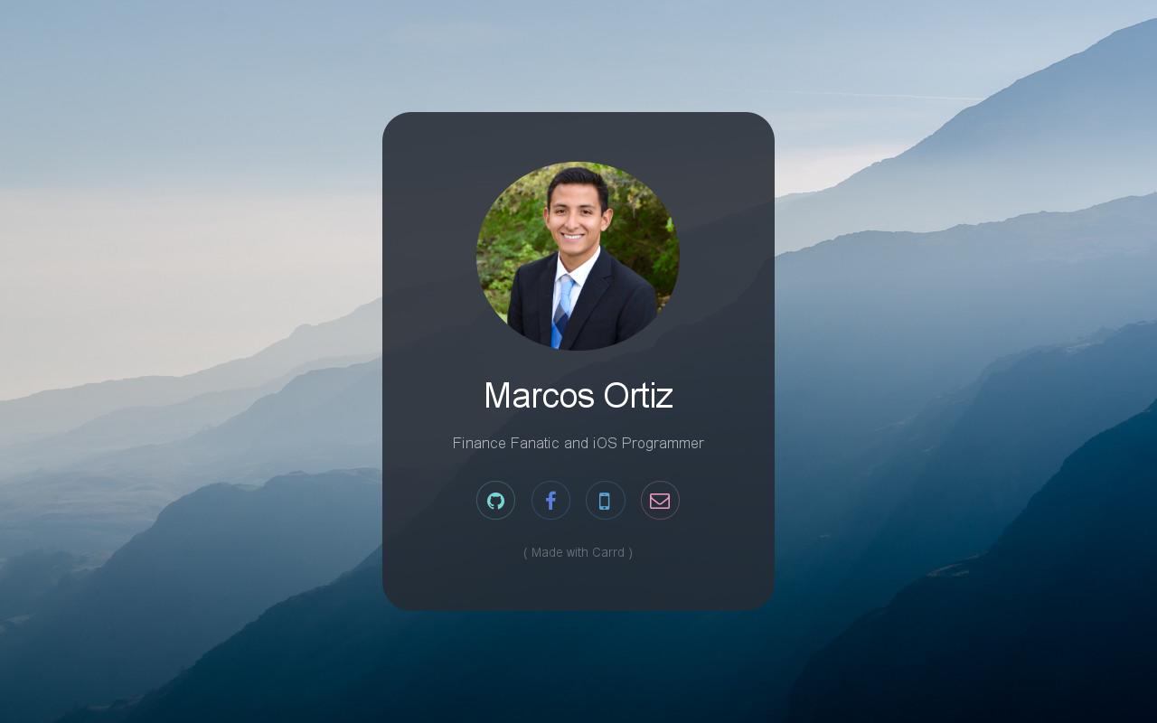 Carrd profile picture for @marcos